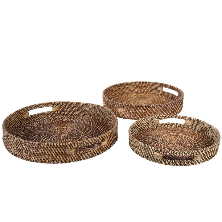 Rattan tray Bea round