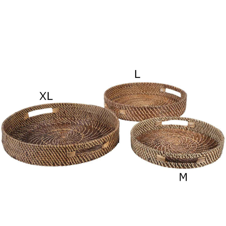 Rattan tray Bea round