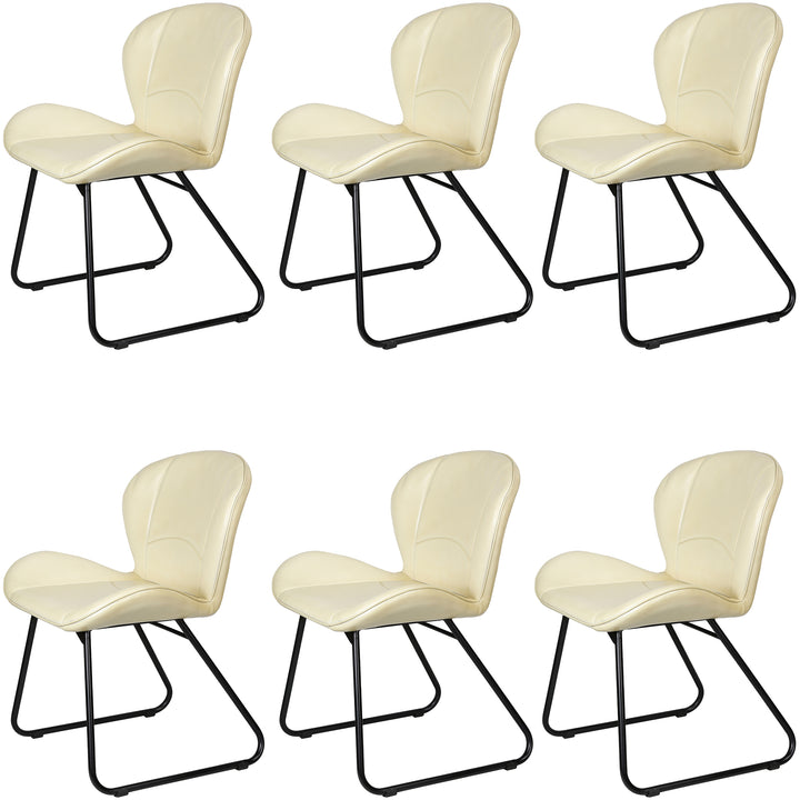 Beige leather chair