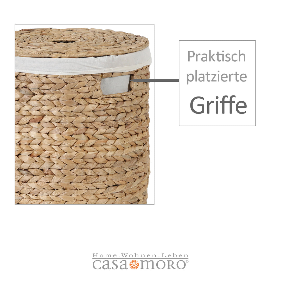 Laundry basket Zenta L with lid