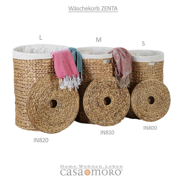 Laundry basket Zenta M with lid