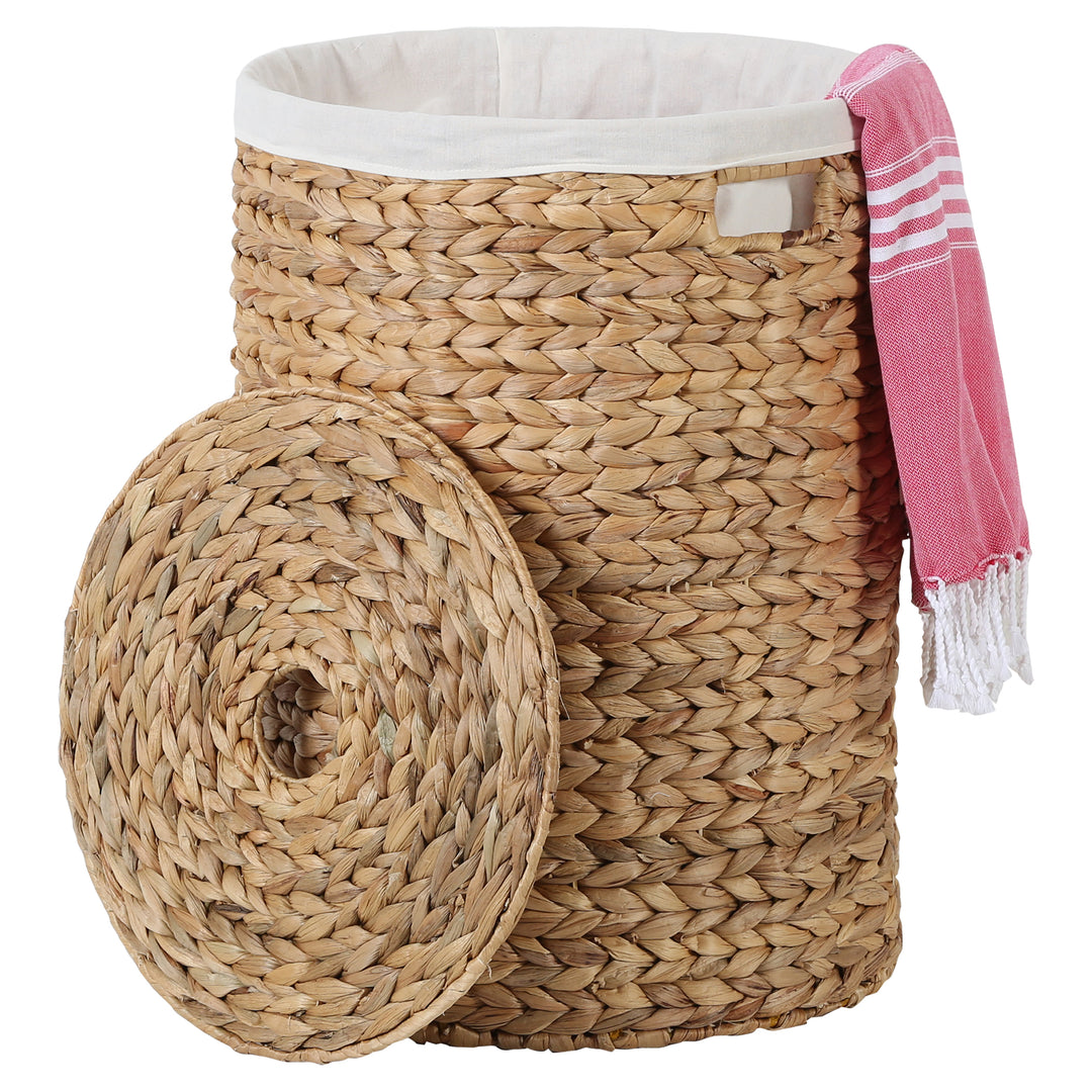 Laundry basket Zenta M with lid