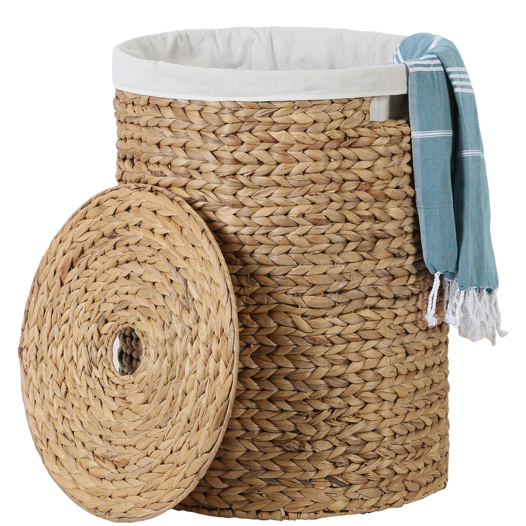 Laundry basket Zenta L with lid