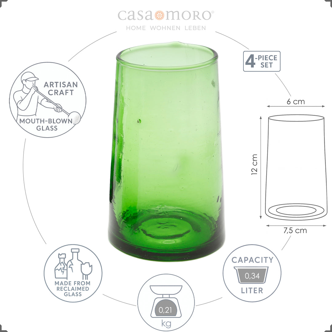 Hand-blown glass with a striking silhouette – ideal as a cocktail glass or for mixed drinks