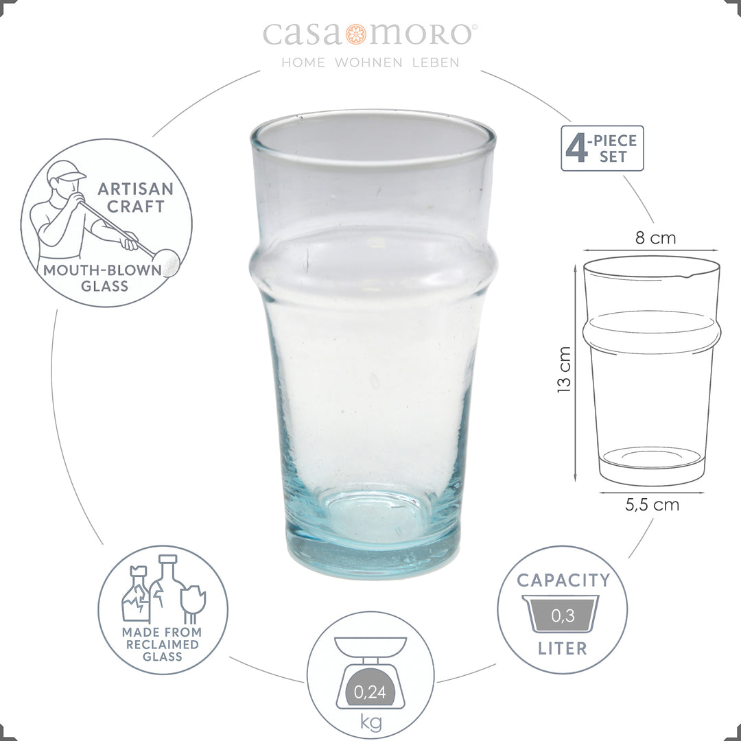 Handcrafted cocktail glasses in a set of 4 – stylish for every occasion