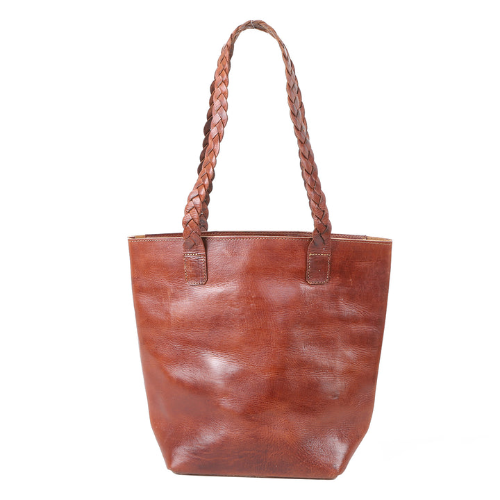 Women's leather bag Delia brown