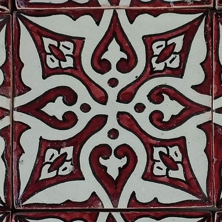 Hand painted tile – retro ceramic tile 10x10 cm