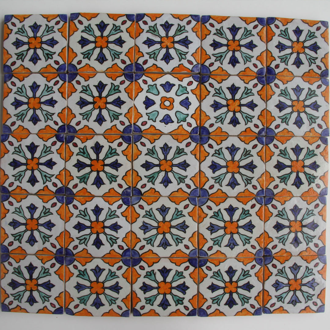 Hand painted tile – Mediterranean
