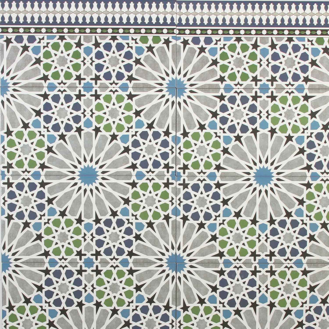 Moroccan wall tiles 50x25 cm – star mosaic