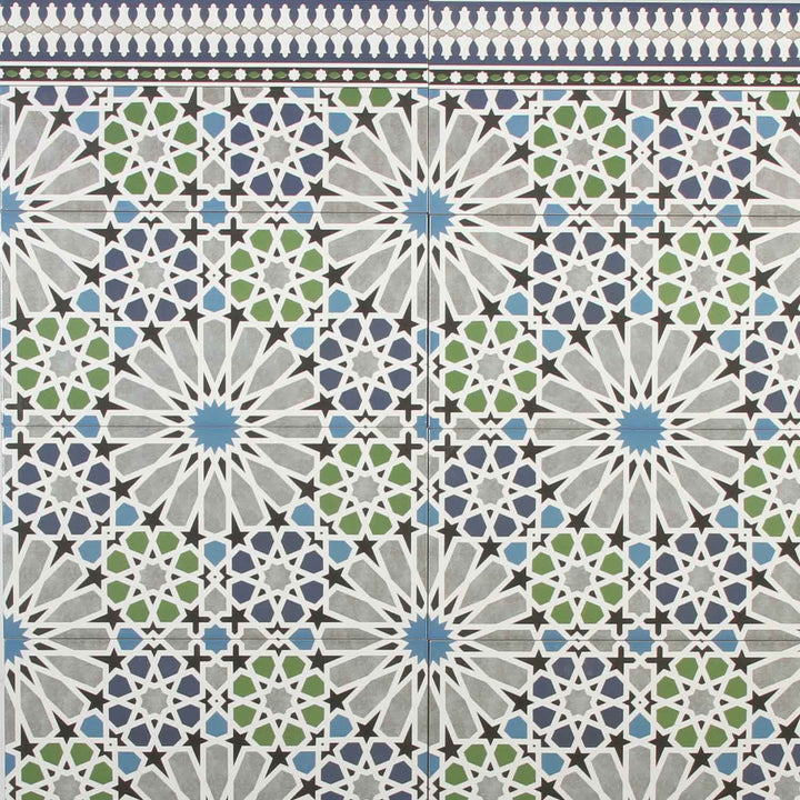 Moroccan wall tiles 50x25 cm – star mosaic