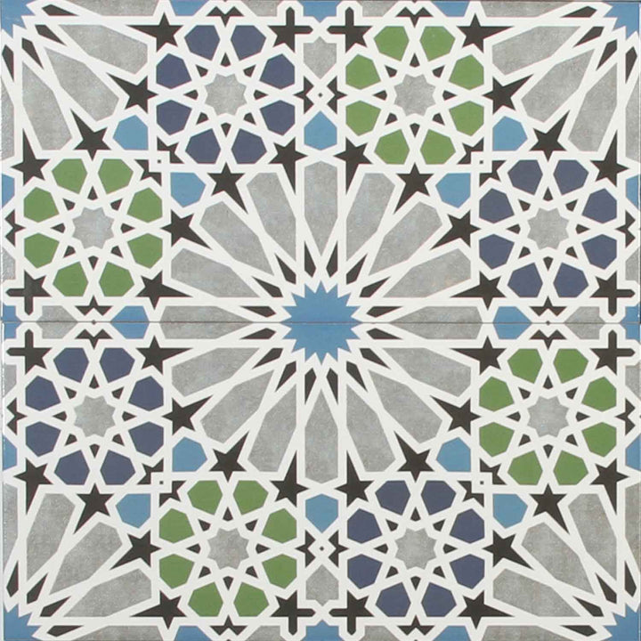 Moroccan wall tiles 50x25 cm – star mosaic