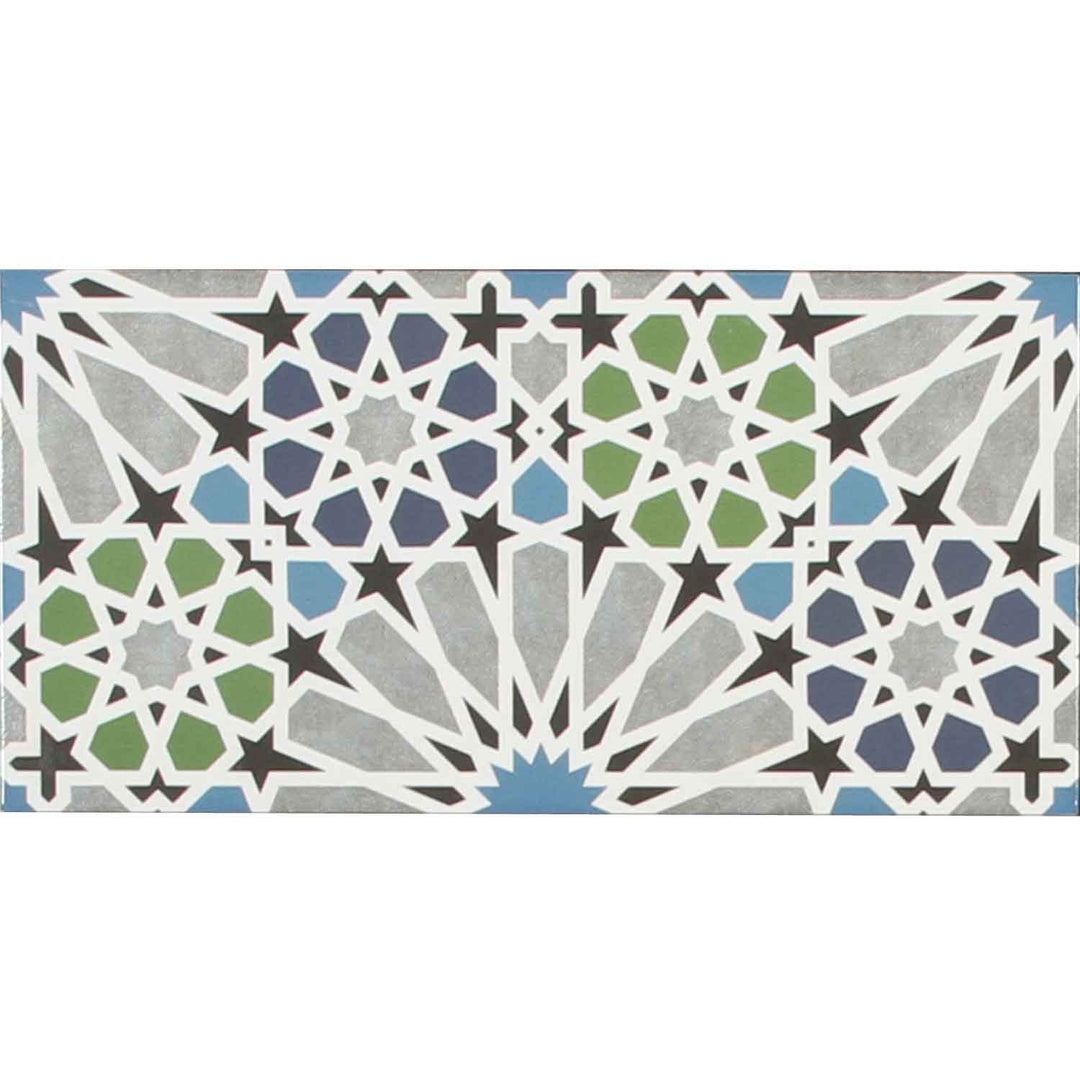 Moroccan wall tiles 50x25 cm – star mosaic