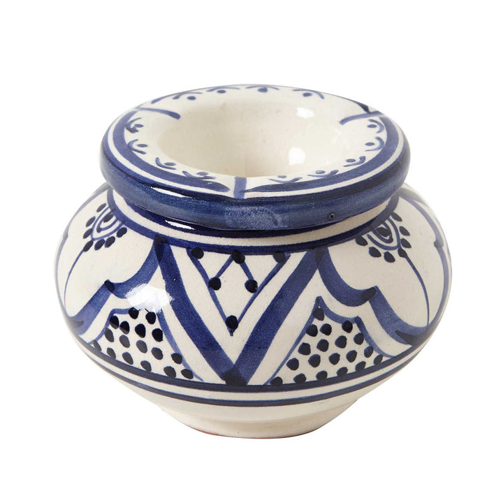 Ceramic ashtray white