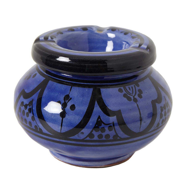 Ceramic ashtray blue