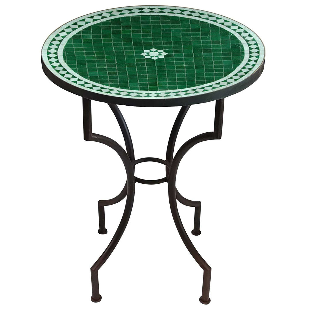 Round garden table