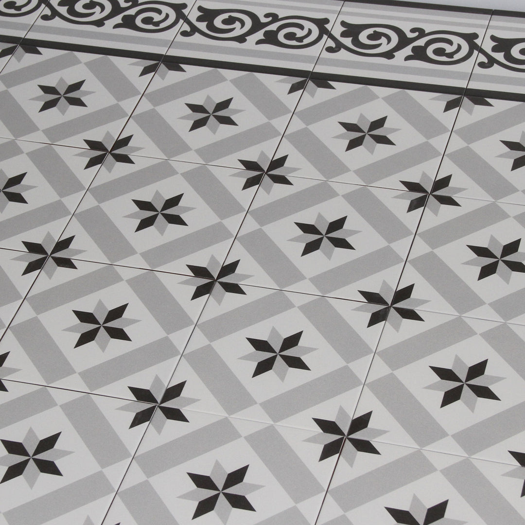 Moroccan tile 20x20 cm in cement tile look