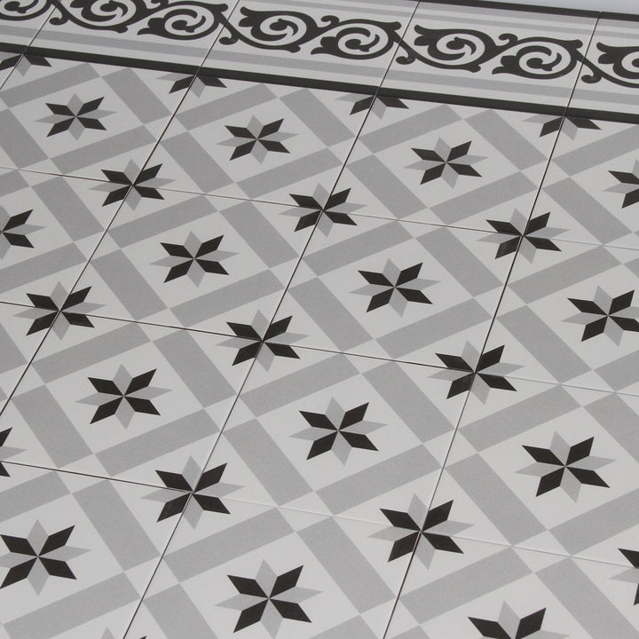 Moroccan tile 20x20 cm in cement tile look