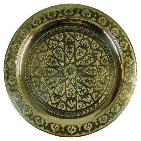 Brass tray Karam 50 cm