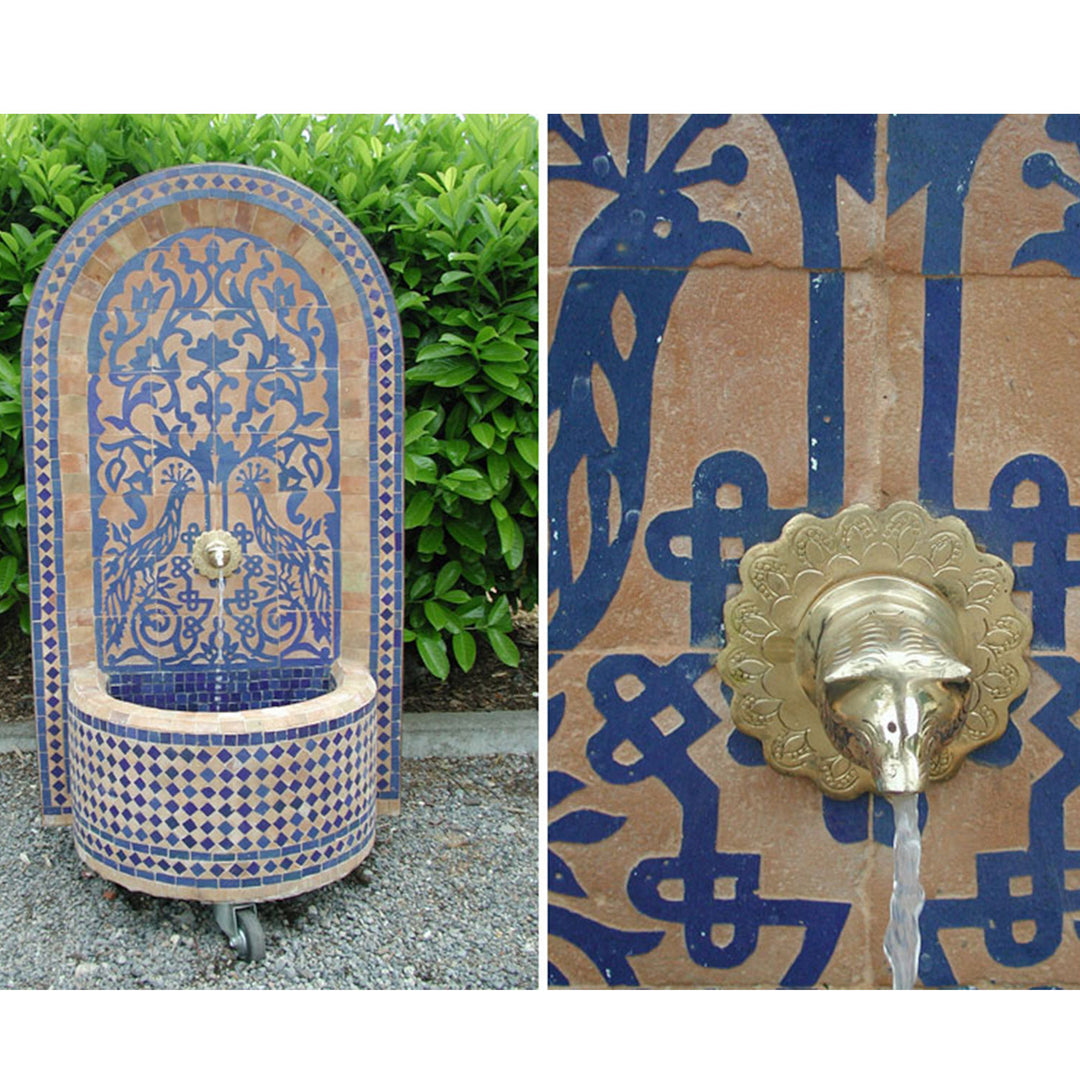 Mosaic fountain Tawus Blue