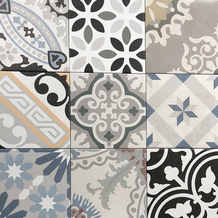 Oriental tiles 20x20 cm made of porcelain stoneware.