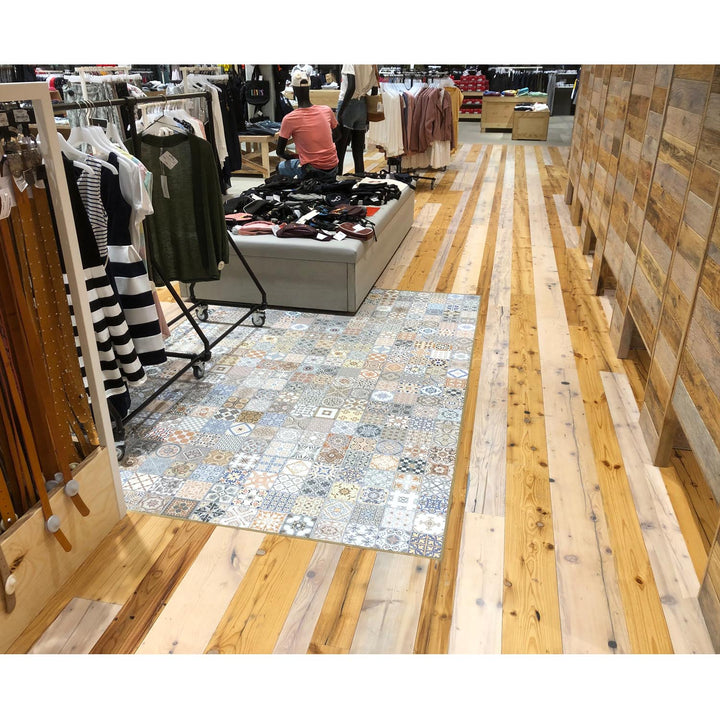 Patchwork tiles for walls and floors