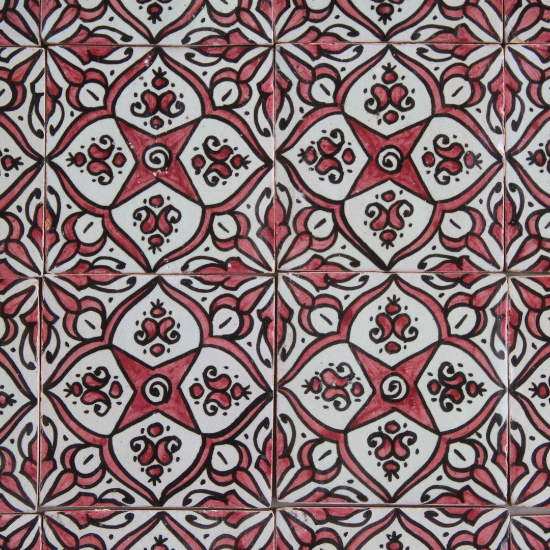 Hand painted tile – Andalusian star ornament