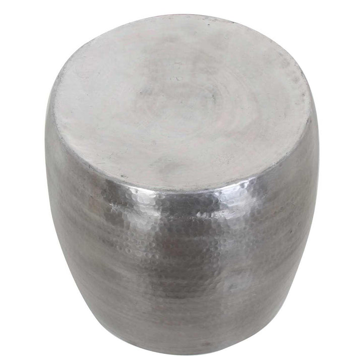 Kinza side table with hammer finish