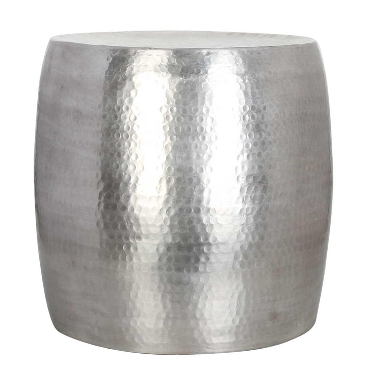 Kinza side table with hammer finish