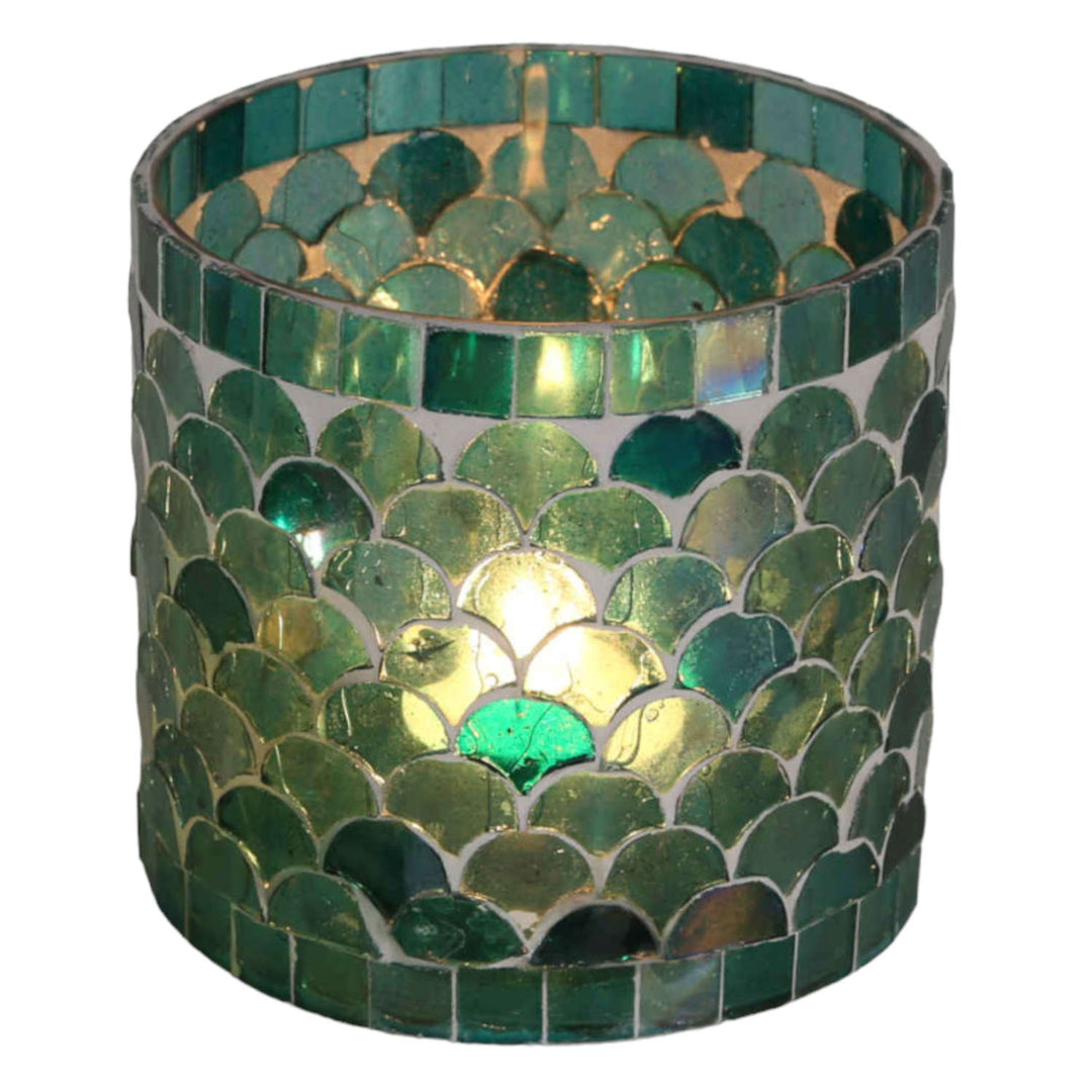 Oriental mosaic lantern Athens green