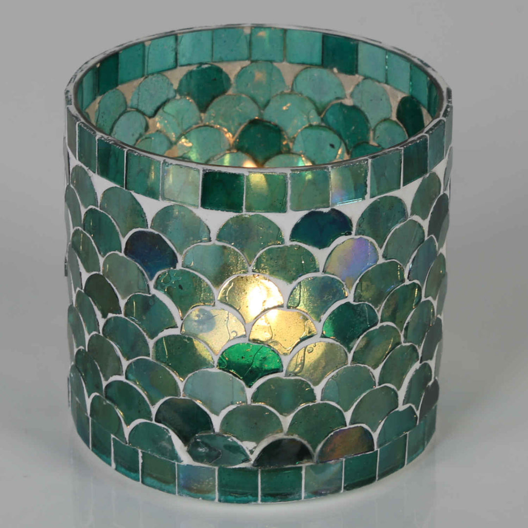 Oriental mosaic lantern Athens green