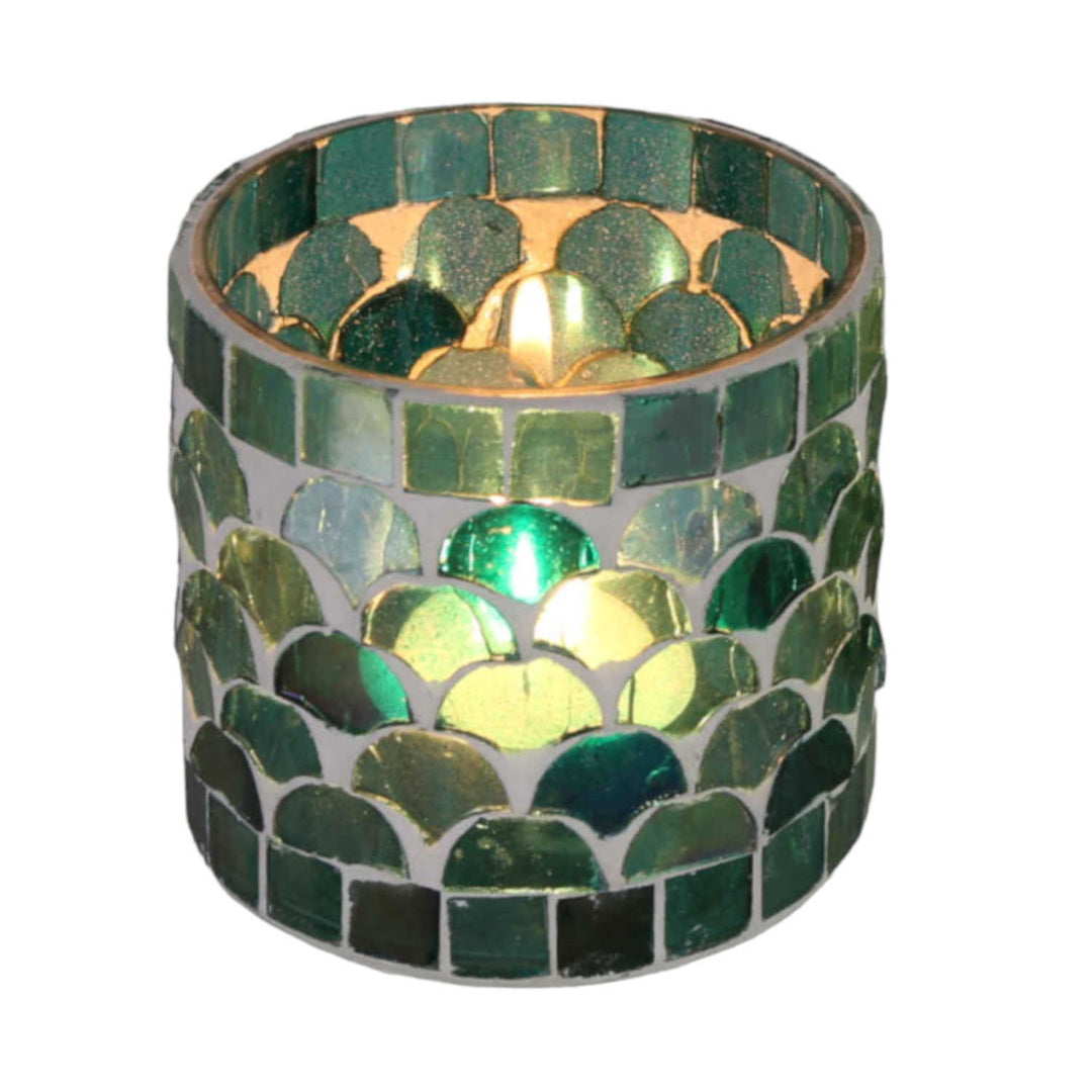 Oriental mosaic lantern Athens green