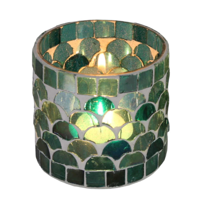 Oriental mosaic lantern Athens green
