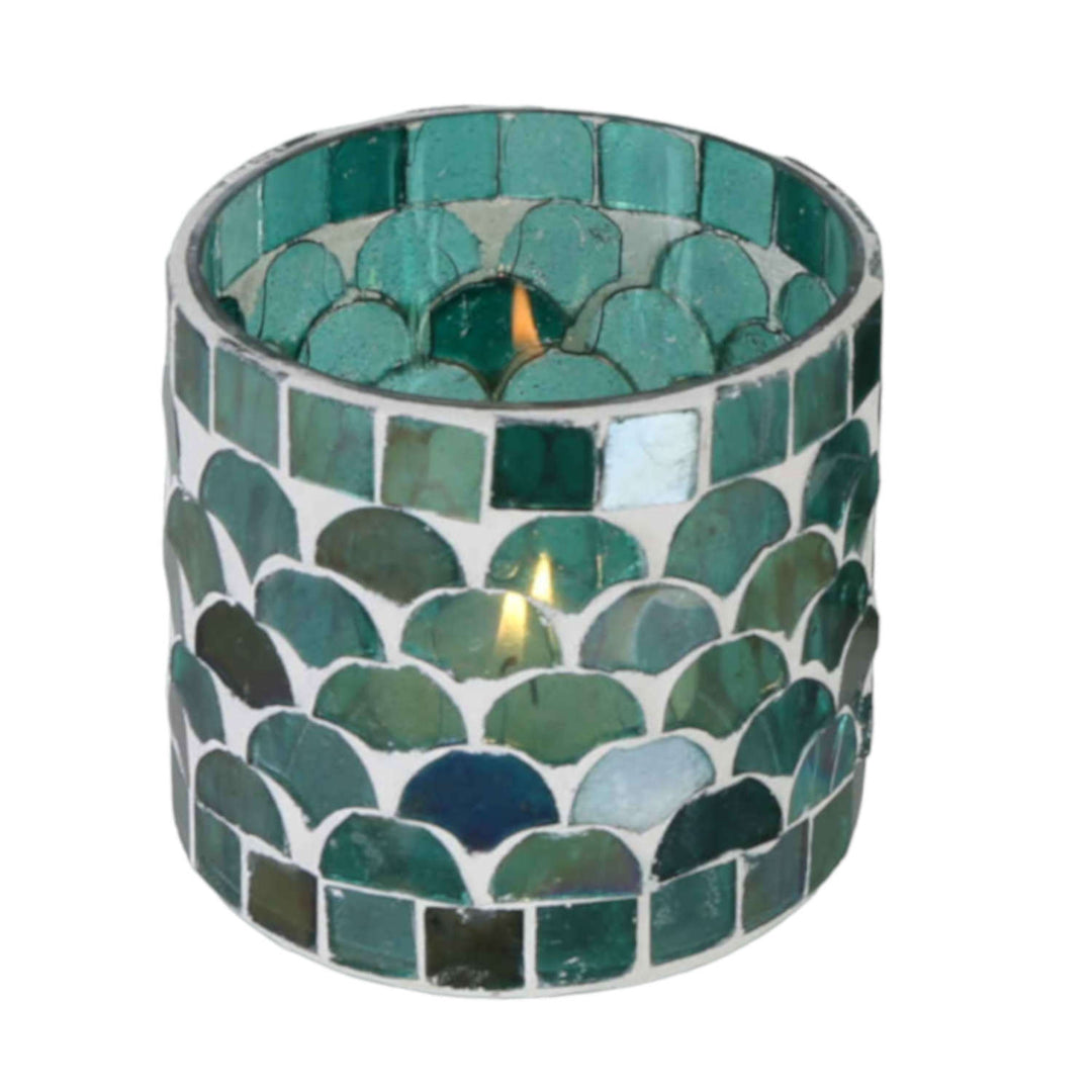 Oriental mosaic lantern Athens green