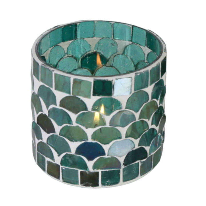 Oriental mosaic lantern Athens green