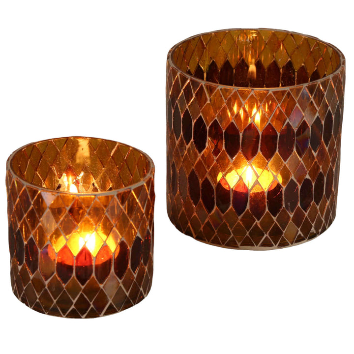 Moroccan mosaic lantern Rayan yellow
