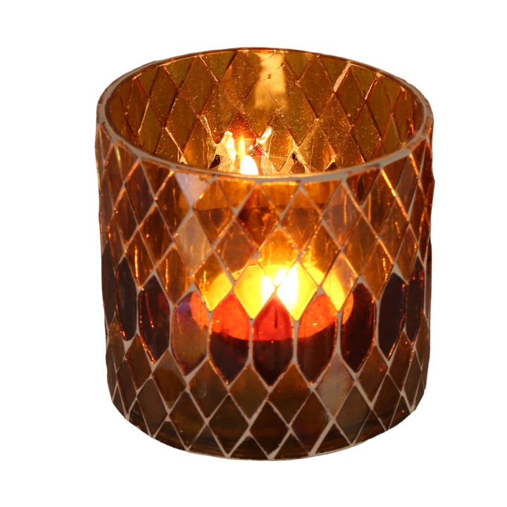 Moroccan mosaic lantern Rayan yellow