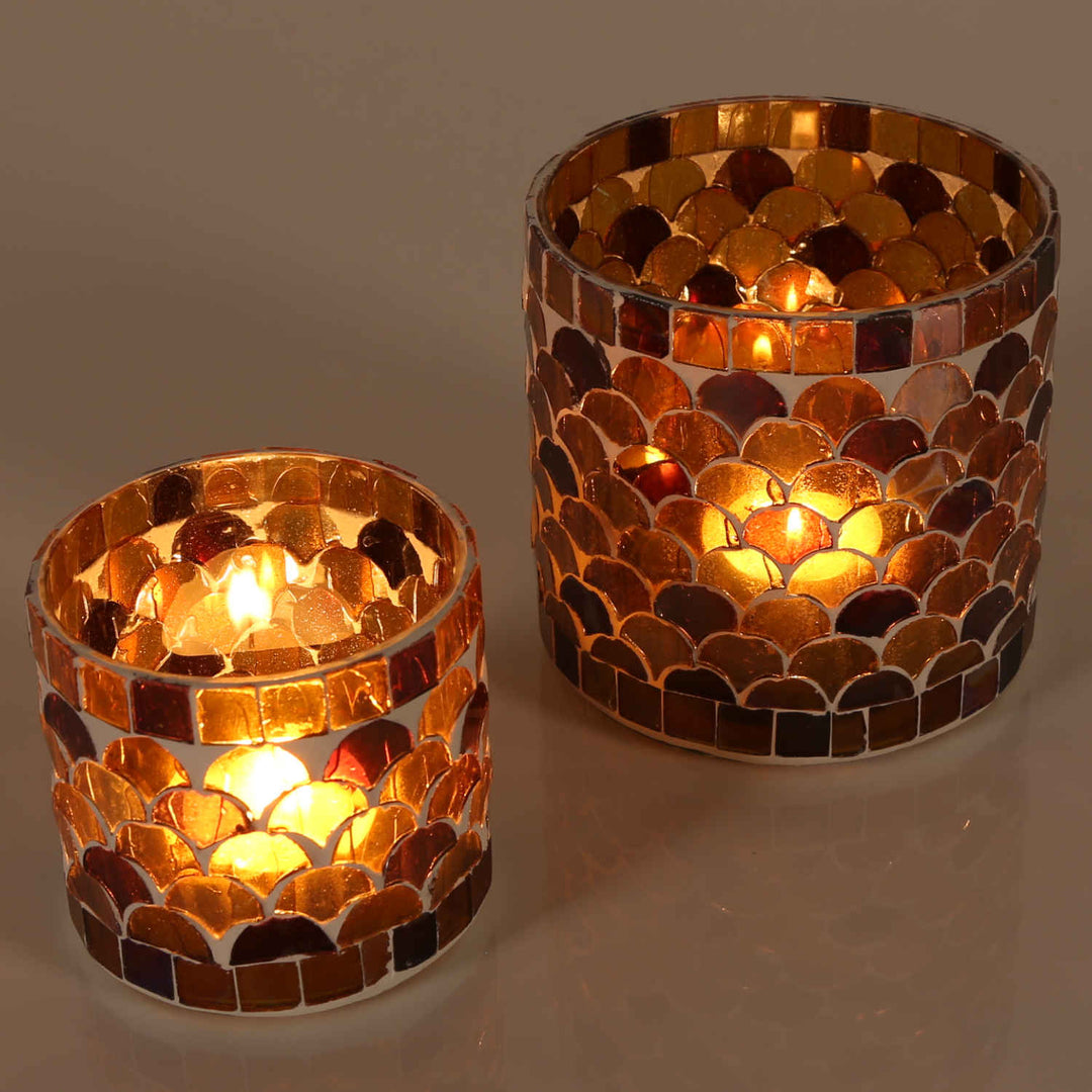 Oriental mosaic lantern Athens yellow