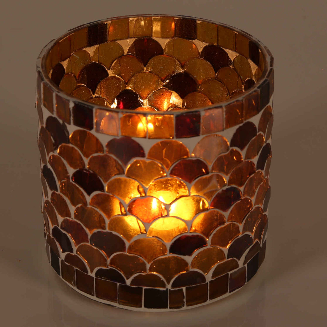Oriental mosaic lantern Athens yellow
