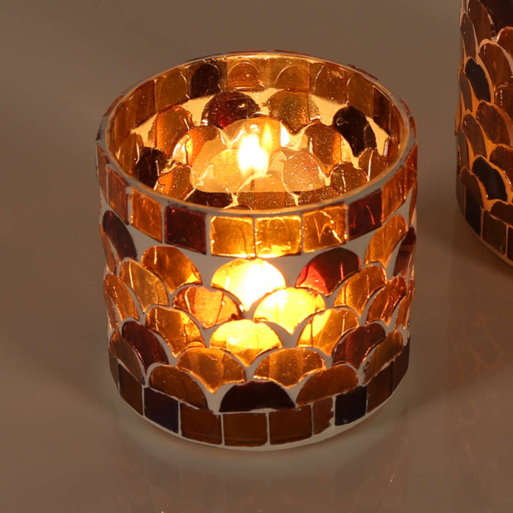 Oriental mosaic lantern Athens yellow