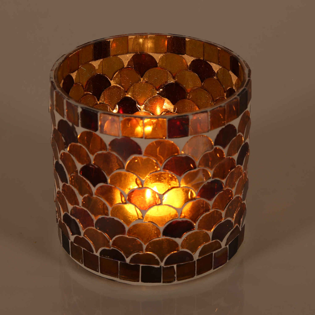 Oriental mosaic lantern Athens yellow