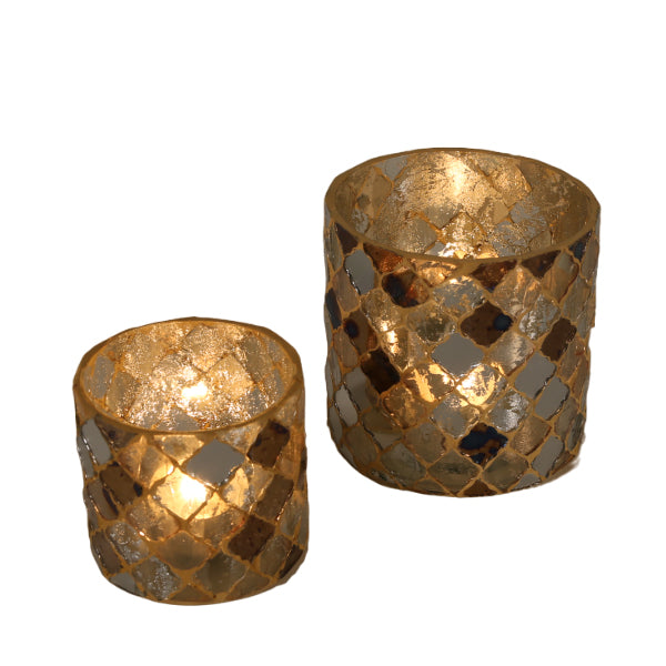 Oriental mosaic lantern Athens Gold