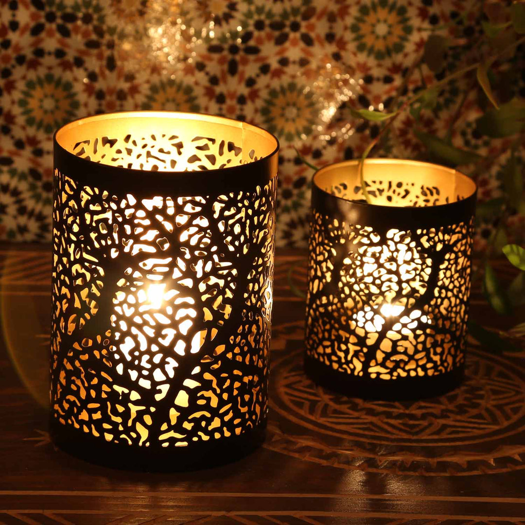 Oriental lantern Ancona set of 2