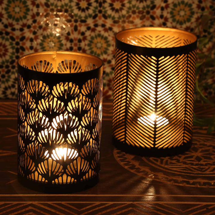 Oriental lantern Lucca set of 2