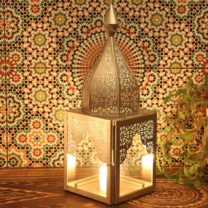 Oriental lantern Modena silver M
