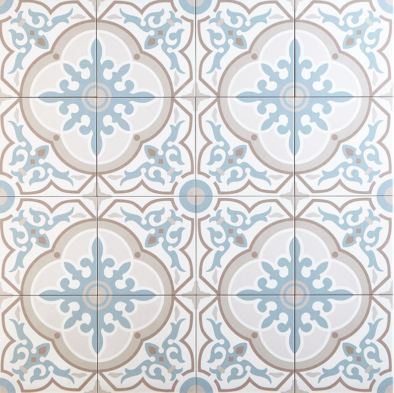 Cement look tiles grey-blue – 20x20 cm