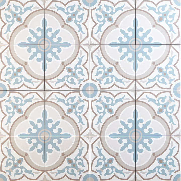 Cement look tiles grey-blue – 20x20 cm
