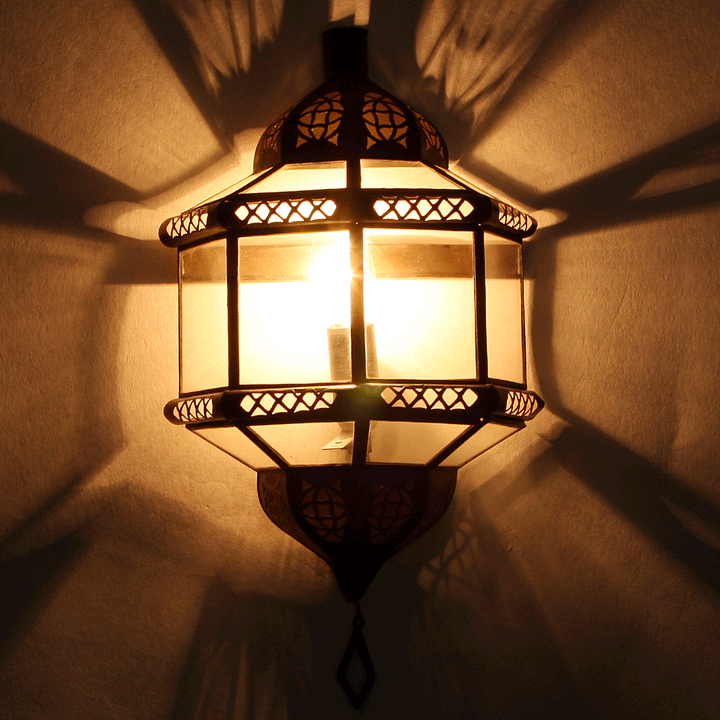 Wall lamp from Morocco Trombi transparent